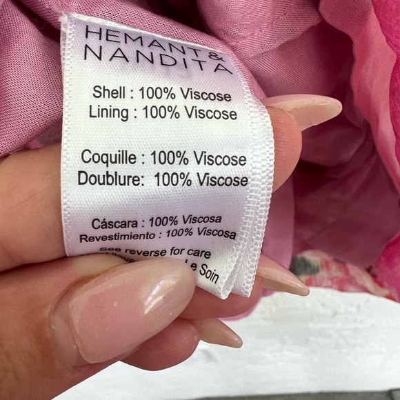 Hemant & Nandita x Revolve Sage Pink Floral Romper Size XS - Picture 8 of 9